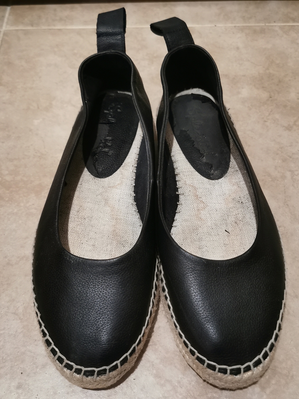 Women’s Black Espadrille Flats - Classic Casual Slip-On